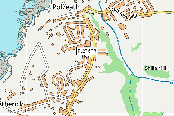PL27 6TR map - OS VectorMap District (Ordnance Survey)