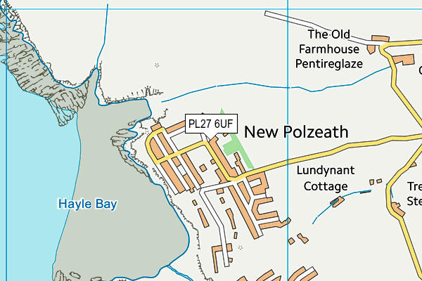 PL27 6UF map - OS VectorMap District (Ordnance Survey)