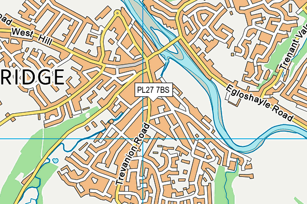 PL27 7BS map - OS VectorMap District (Ordnance Survey)