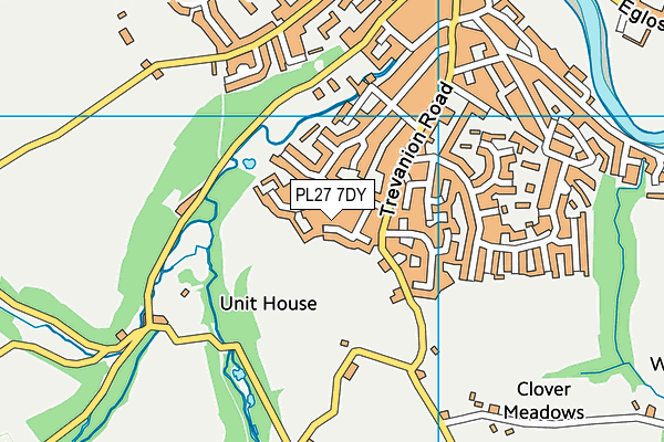 PL27 7DY map - OS VectorMap District (Ordnance Survey)