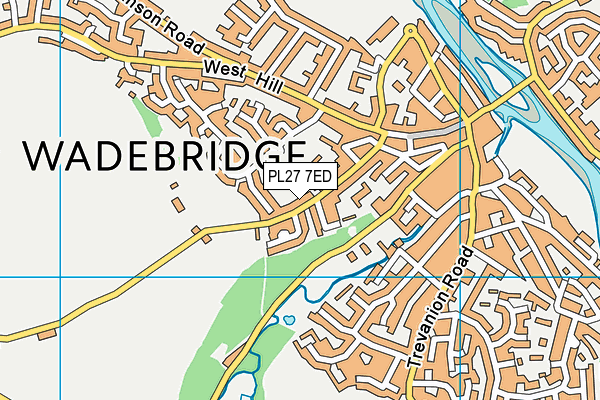 PL27 7ED map - OS VectorMap District (Ordnance Survey)