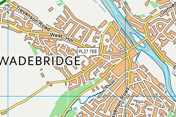 PL27 7EE map - OS VectorMap District (Ordnance Survey)