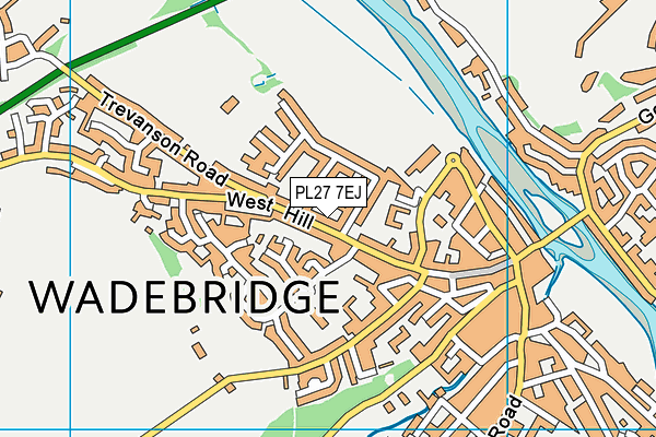 PL27 7EJ map - OS VectorMap District (Ordnance Survey)