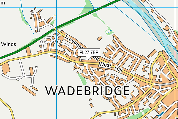 PL27 7EP map - OS VectorMap District (Ordnance Survey)