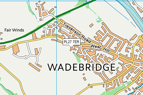 PL27 7ER map - OS VectorMap District (Ordnance Survey)