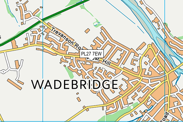 PL27 7EW map - OS VectorMap District (Ordnance Survey)
