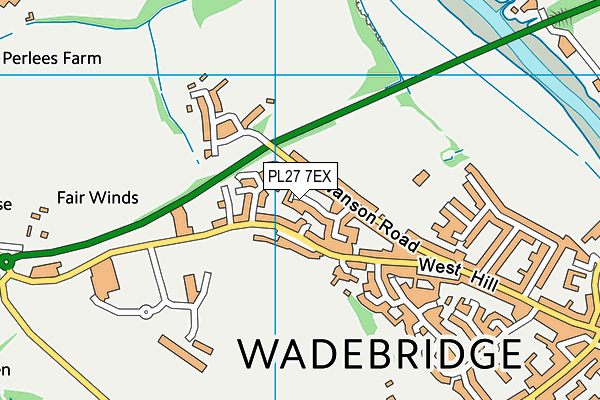 PL27 7EX map - OS VectorMap District (Ordnance Survey)