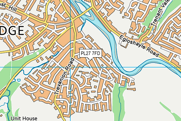 PL27 7FD map - OS VectorMap District (Ordnance Survey)