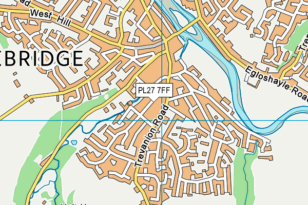 PL27 7FF map - OS VectorMap District (Ordnance Survey)