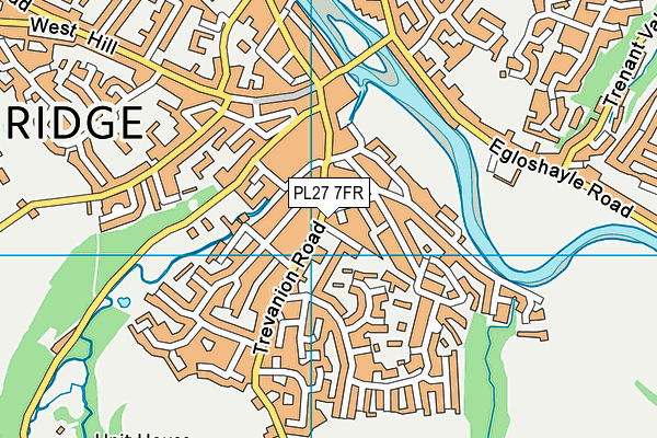 PL27 7FR map - OS VectorMap District (Ordnance Survey)