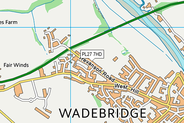 PL27 7HD map - OS VectorMap District (Ordnance Survey)