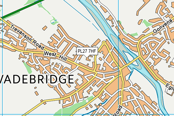 PL27 7HF map - OS VectorMap District (Ordnance Survey)