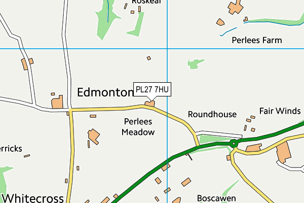PL27 7HU map - OS VectorMap District (Ordnance Survey)