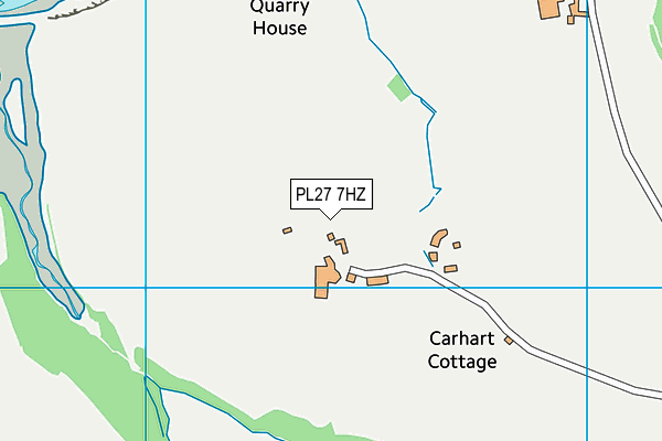 PL27 7HZ map - OS VectorMap District (Ordnance Survey)