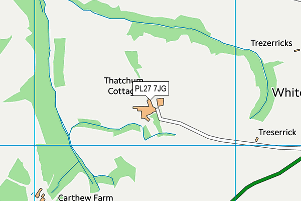 PL27 7JG map - OS VectorMap District (Ordnance Survey)