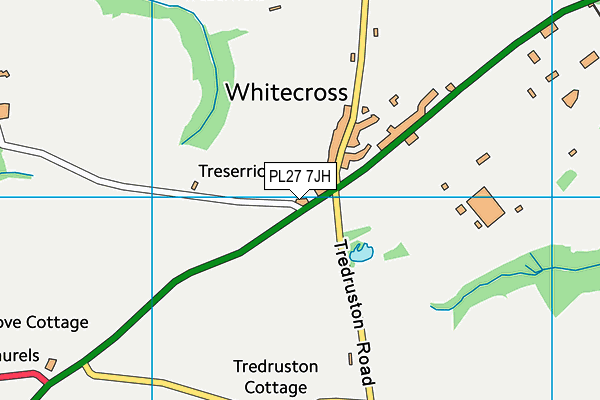 PL27 7JH map - OS VectorMap District (Ordnance Survey)