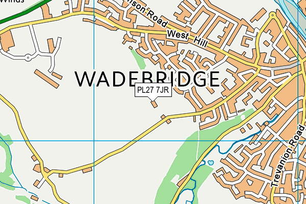 PL27 7JR map - OS VectorMap District (Ordnance Survey)