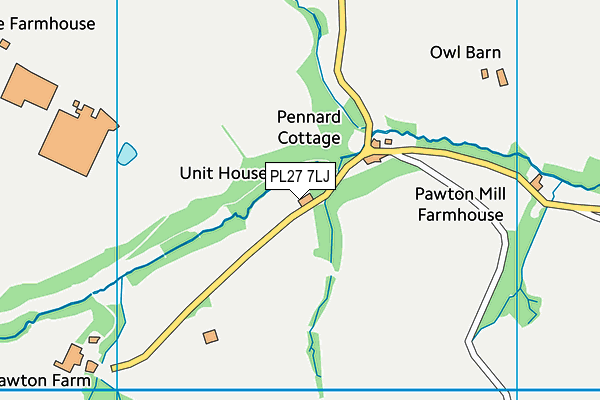 PL27 7LJ map - OS VectorMap District (Ordnance Survey)