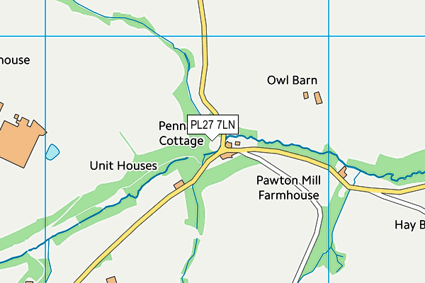 PL27 7LN map - OS VectorMap District (Ordnance Survey)