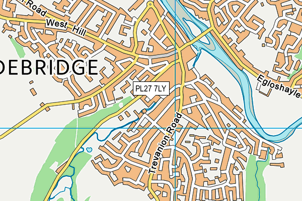 PL27 7LY map - OS VectorMap District (Ordnance Survey)