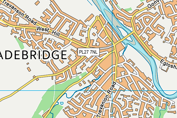 PL27 7NL map - OS VectorMap District (Ordnance Survey)