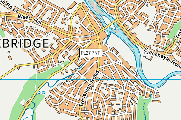 PL27 7NT map - OS VectorMap District (Ordnance Survey)