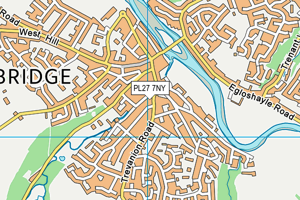 PL27 7NY map - OS VectorMap District (Ordnance Survey)