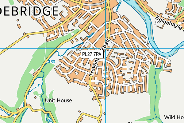 PL27 7PA map - OS VectorMap District (Ordnance Survey)