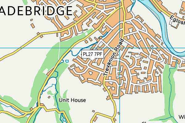 PL27 7PF map - OS VectorMap District (Ordnance Survey)