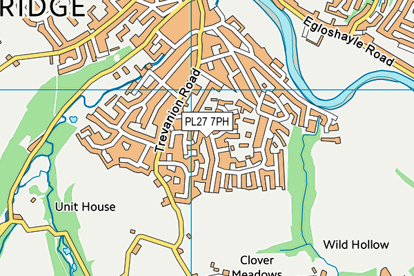 PL27 7PH map - OS VectorMap District (Ordnance Survey)
