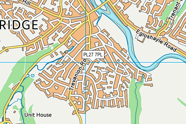 PL27 7PL map - OS VectorMap District (Ordnance Survey)