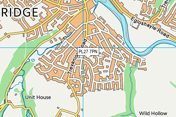 PL27 7PN map - OS VectorMap District (Ordnance Survey)