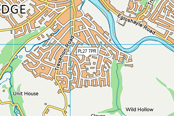 PL27 7PR map - OS VectorMap District (Ordnance Survey)