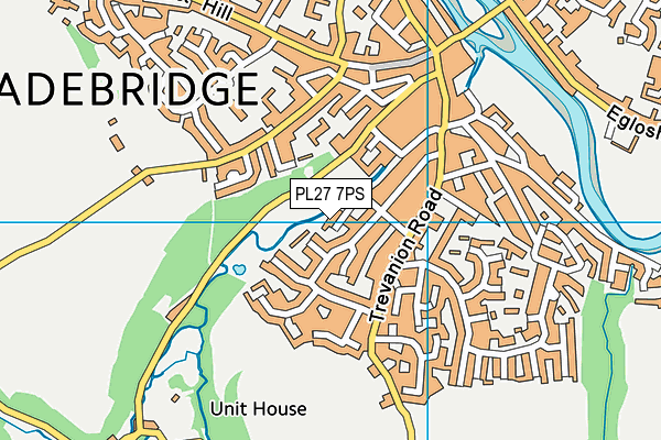 PL27 7PS map - OS VectorMap District (Ordnance Survey)