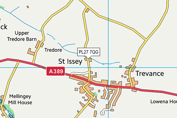 PL27 7QG map - OS VectorMap District (Ordnance Survey)