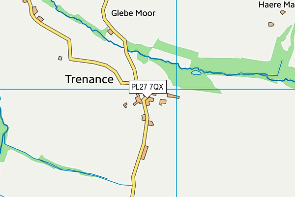 PL27 7QX map - OS VectorMap District (Ordnance Survey)