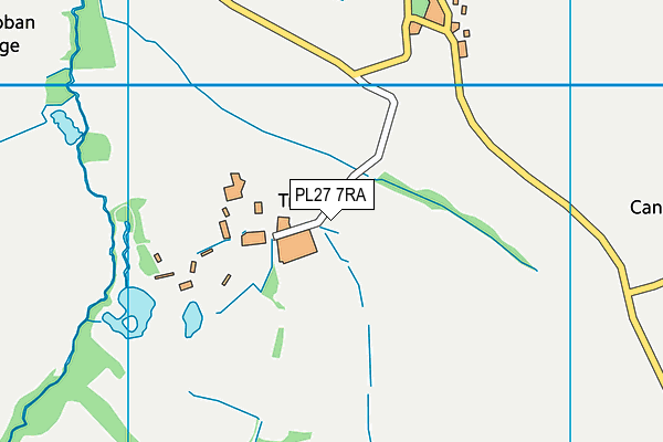 PL27 7RA map - OS VectorMap District (Ordnance Survey)