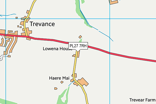 PL27 7RH map - OS VectorMap District (Ordnance Survey)