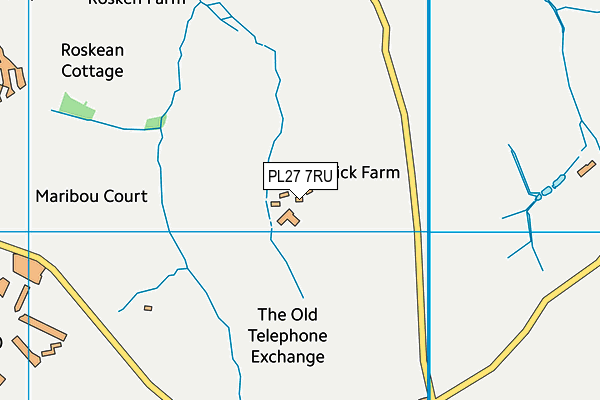 PL27 7RU map - OS VectorMap District (Ordnance Survey)