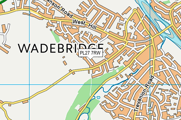 PL27 7RW map - OS VectorMap District (Ordnance Survey)