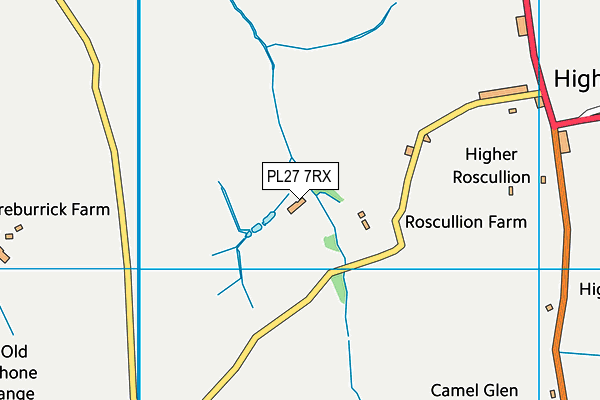 PL27 7RX map - OS VectorMap District (Ordnance Survey)