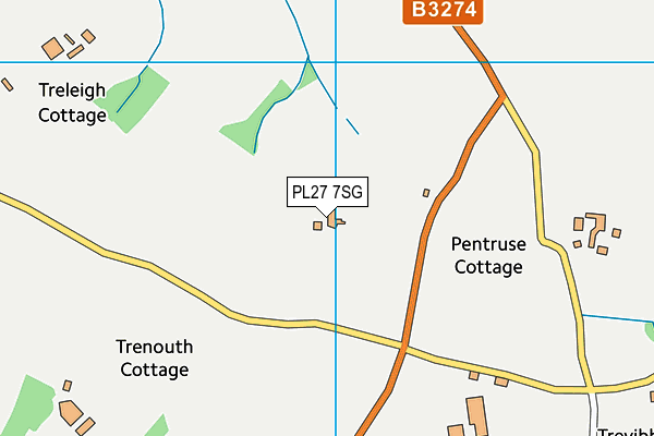 PL27 7SG map - OS VectorMap District (Ordnance Survey)