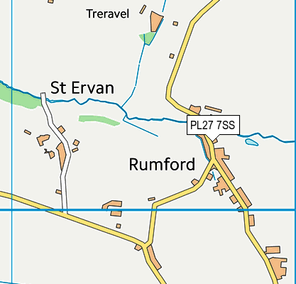 PL27 7SS map - OS VectorMap District (Ordnance Survey)