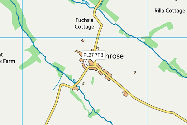 PL27 7TB map - OS VectorMap District (Ordnance Survey)