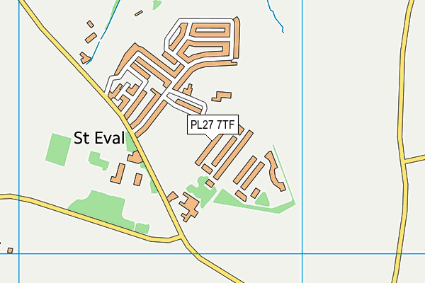 PL27 7TF map - OS VectorMap District (Ordnance Survey)