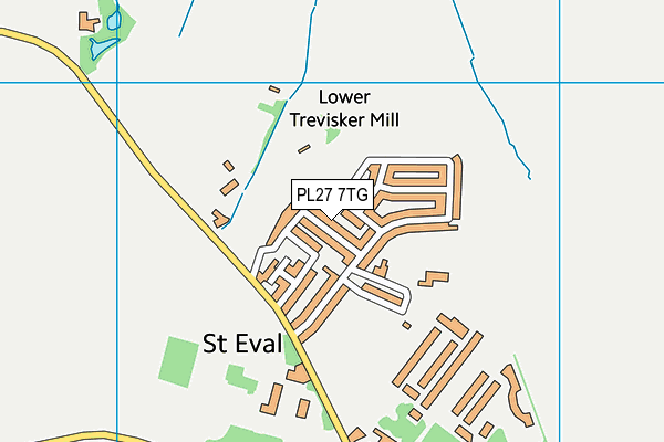 PL27 7TG map - OS VectorMap District (Ordnance Survey)