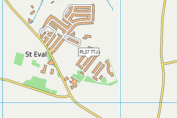 PL27 7TJ map - OS VectorMap District (Ordnance Survey)