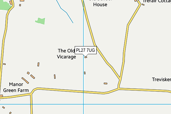 PL27 7UG map - OS VectorMap District (Ordnance Survey)