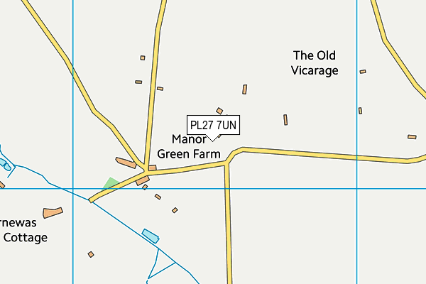 PL27 7UN map - OS VectorMap District (Ordnance Survey)