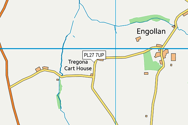 PL27 7UP map - OS VectorMap District (Ordnance Survey)